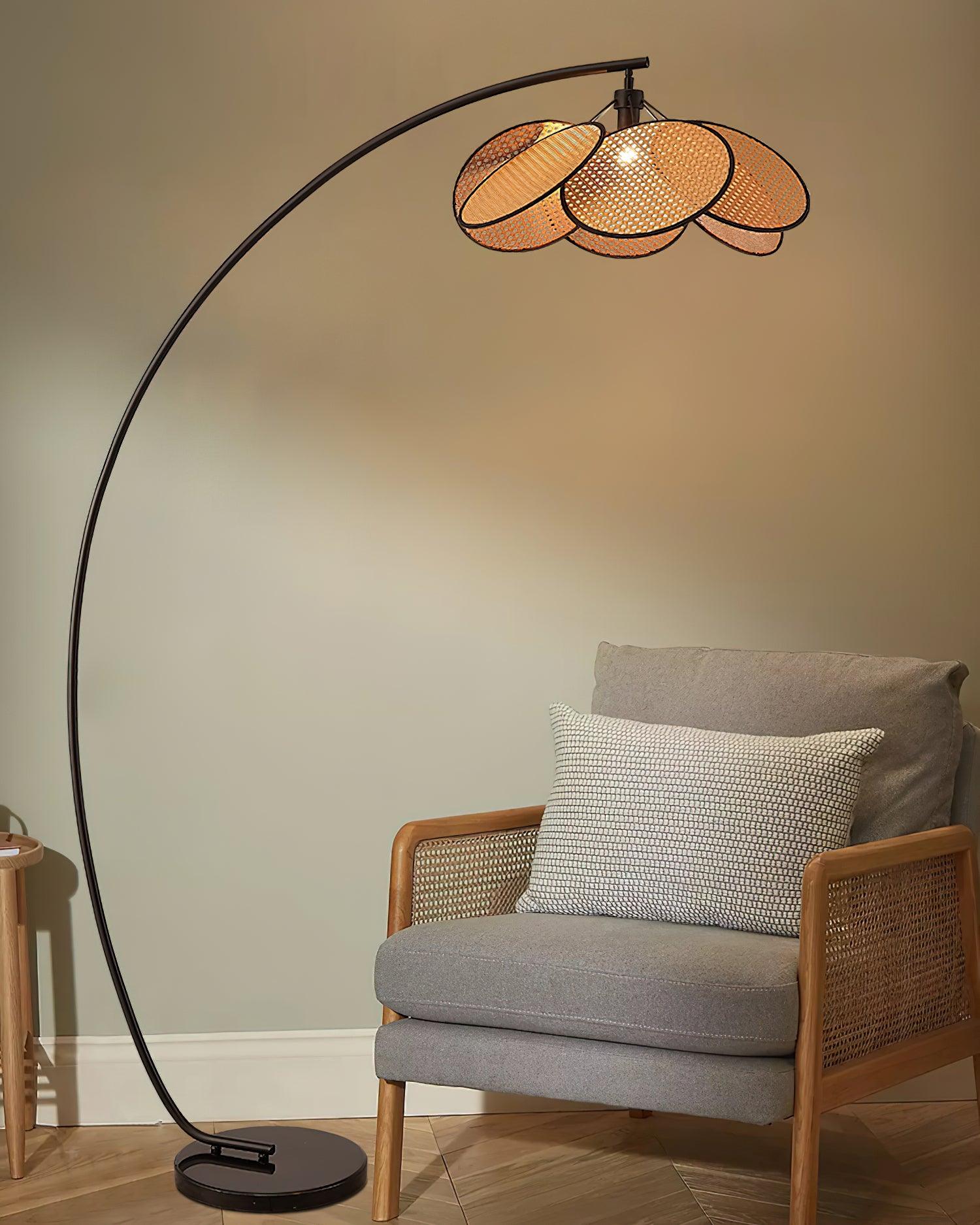 Screen Cannage Floor Light 41.3", Floor Lamp, detail 11