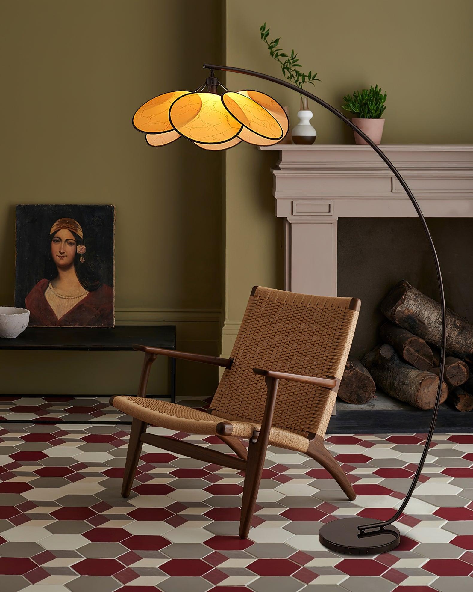 Screen Cannage Floor Light 41.3", Floor Lamp, detail 12