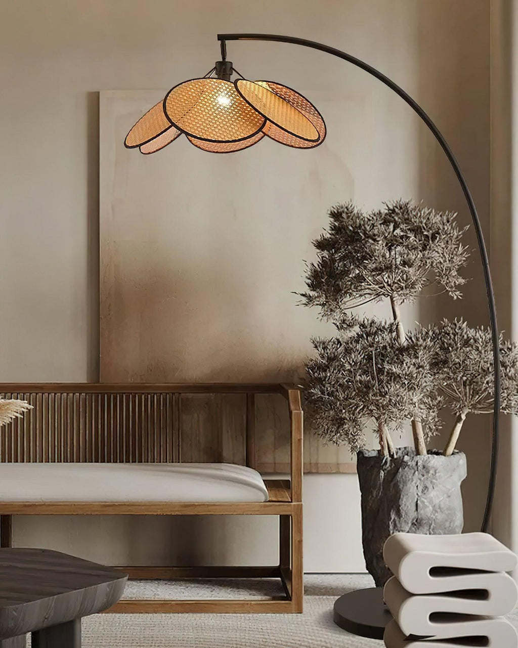 Screen Cannage Floor Light 41.3", Floor Lamp, detail 15