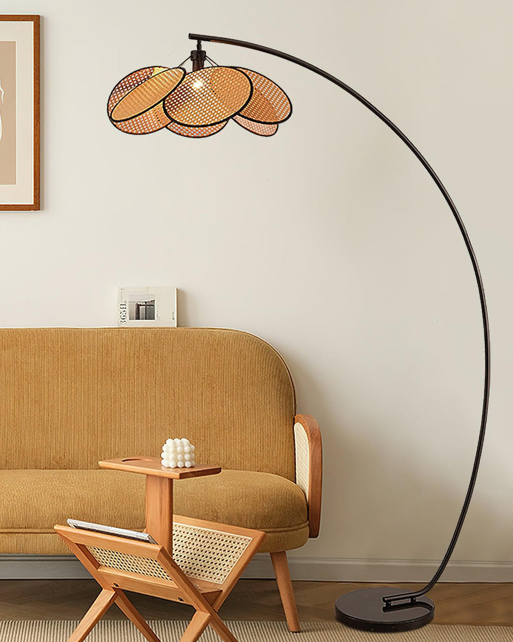 Screen Cannage Floor Light 41.3", Floor Lamp, detail 6