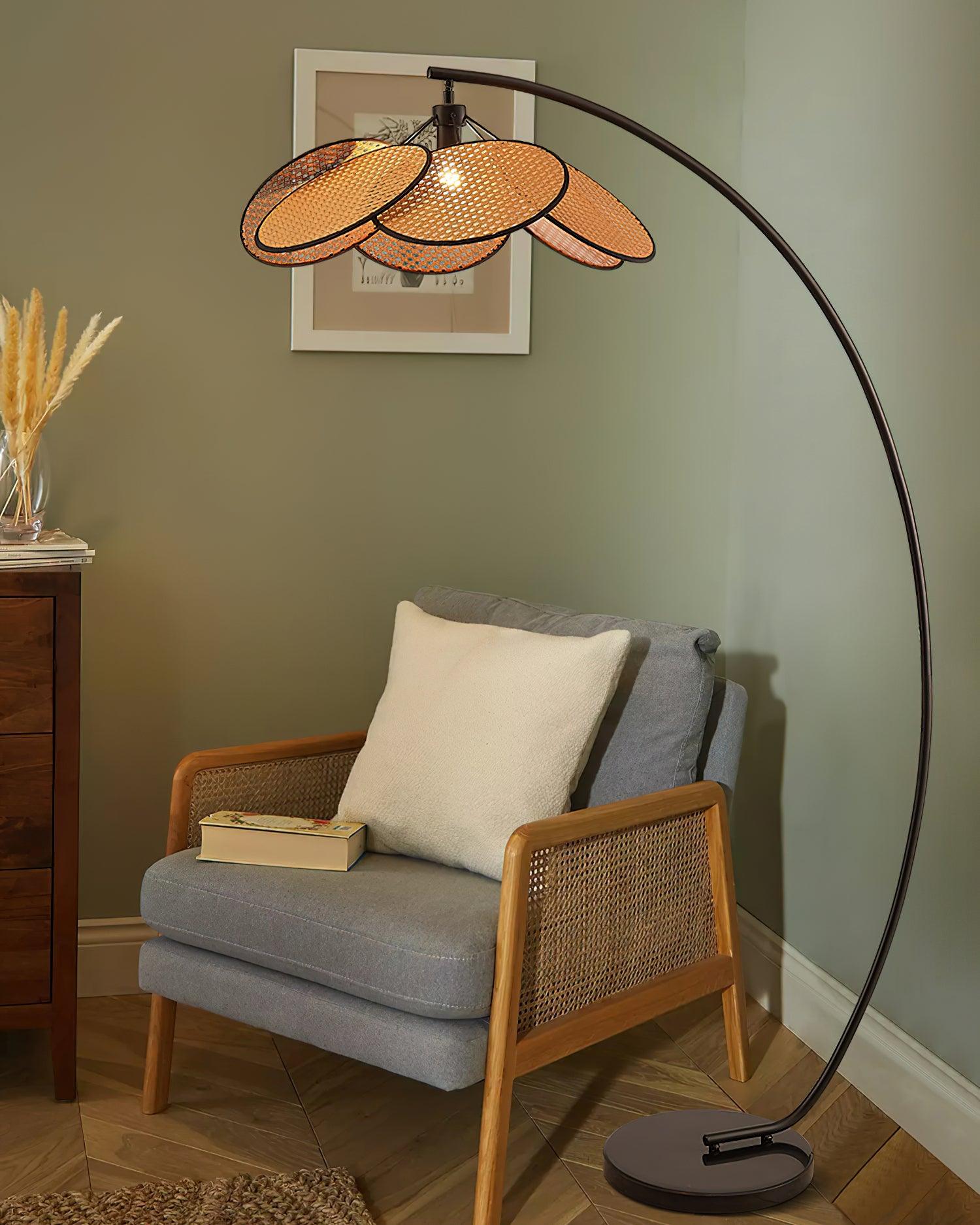 Screen Cannage Floor Light 41.3", Floor Lamp, detail 8