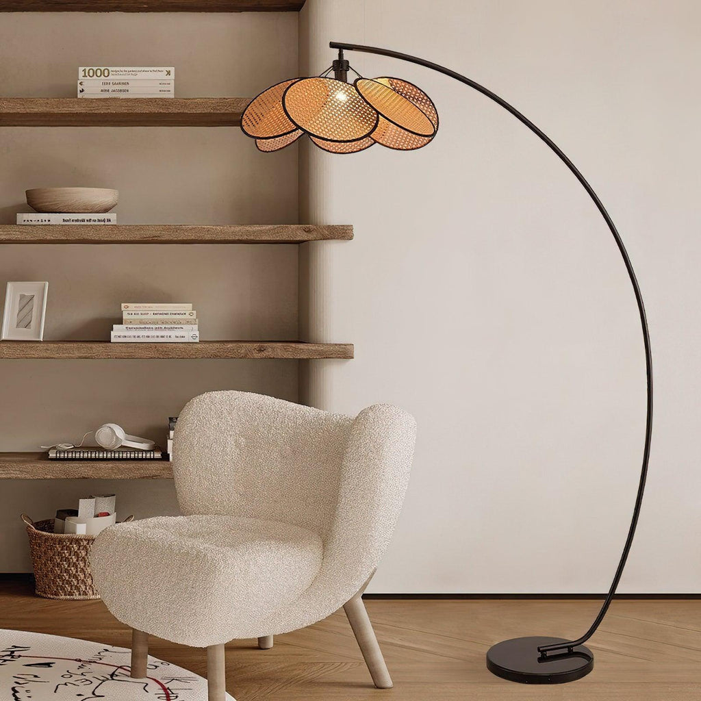 Screen Cannage Floor Light 41.3", Floor Lamp, detail 2