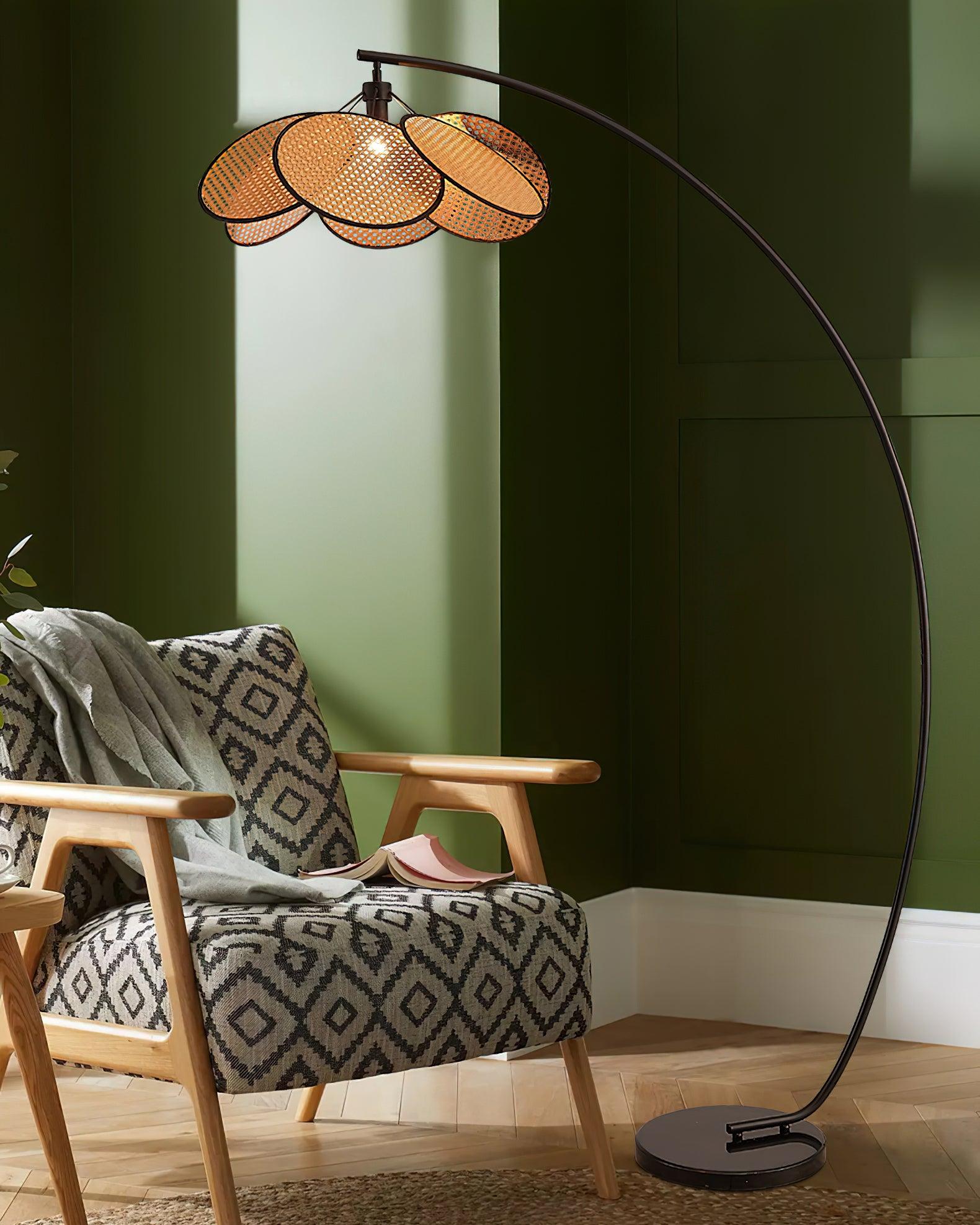 Screen Cannage Floor Light 41.3", Floor Lamp, detail 10