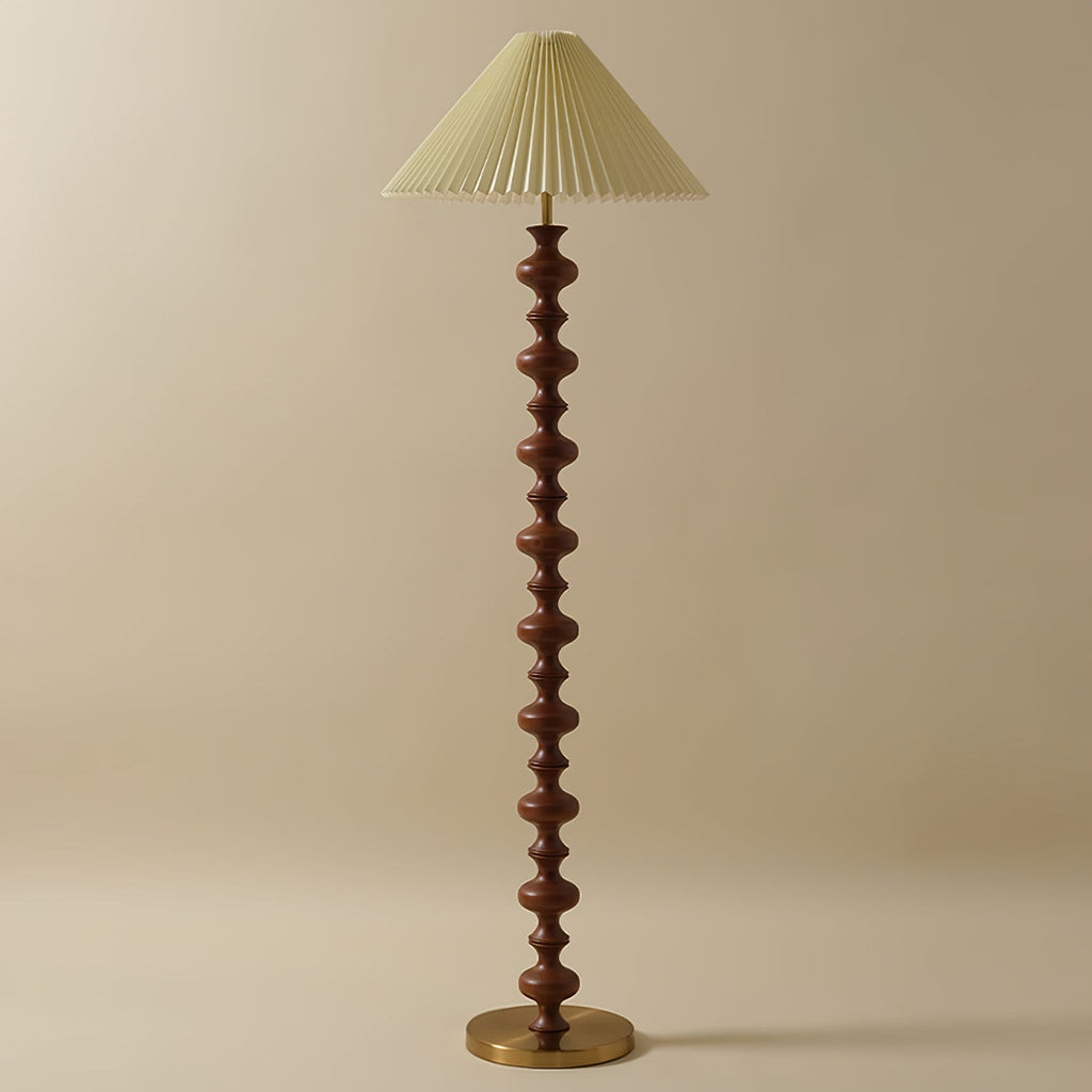 Sculpted Rhythm Wood Floor Light, Floor Lamp, detail 7