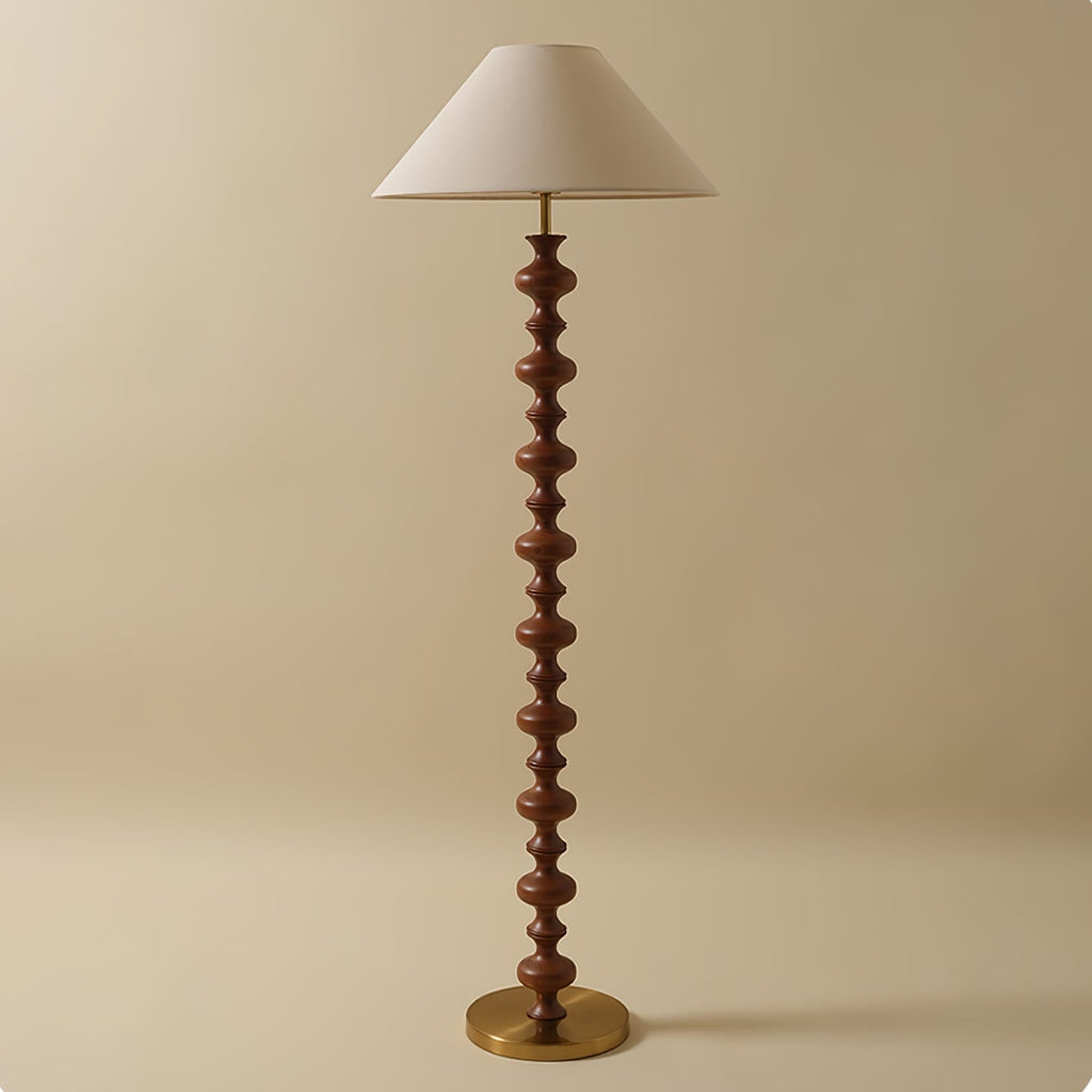 Sculpted Rhythm Wood Floor Light, Floor Lamp, detail 14
