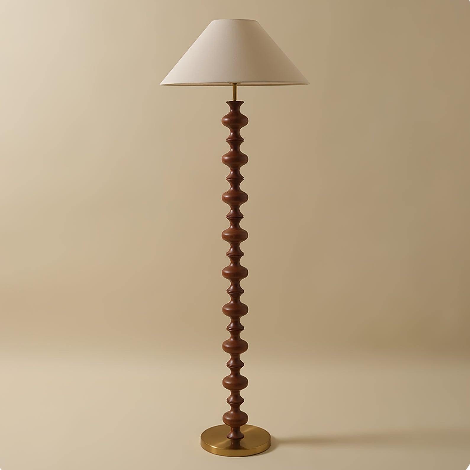 Sculpted Rhythm Wood Floor Light, Floor Lamp, detail 14