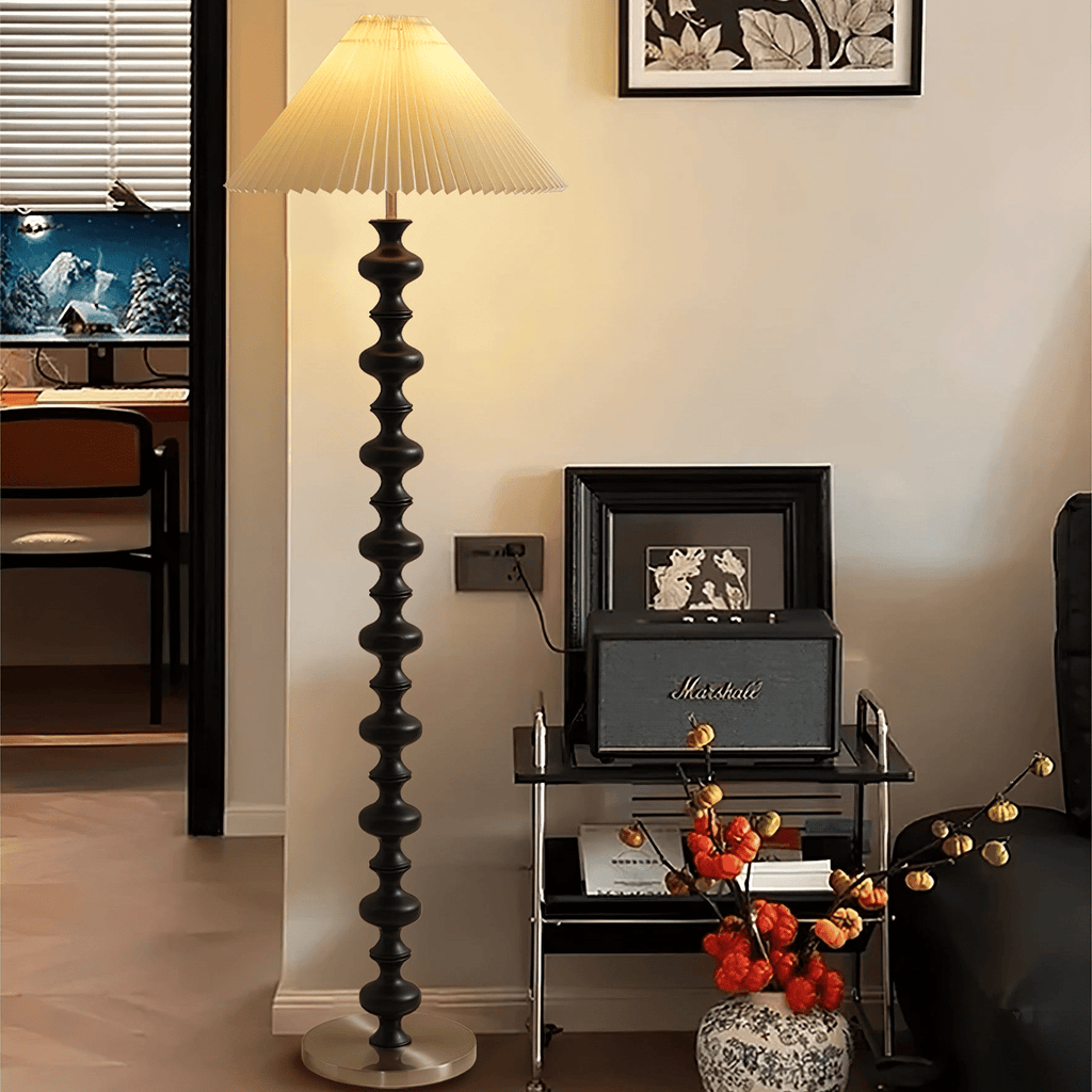 Sculpted Rhythm Wood Floor Light, Floor Lamp, detail 18