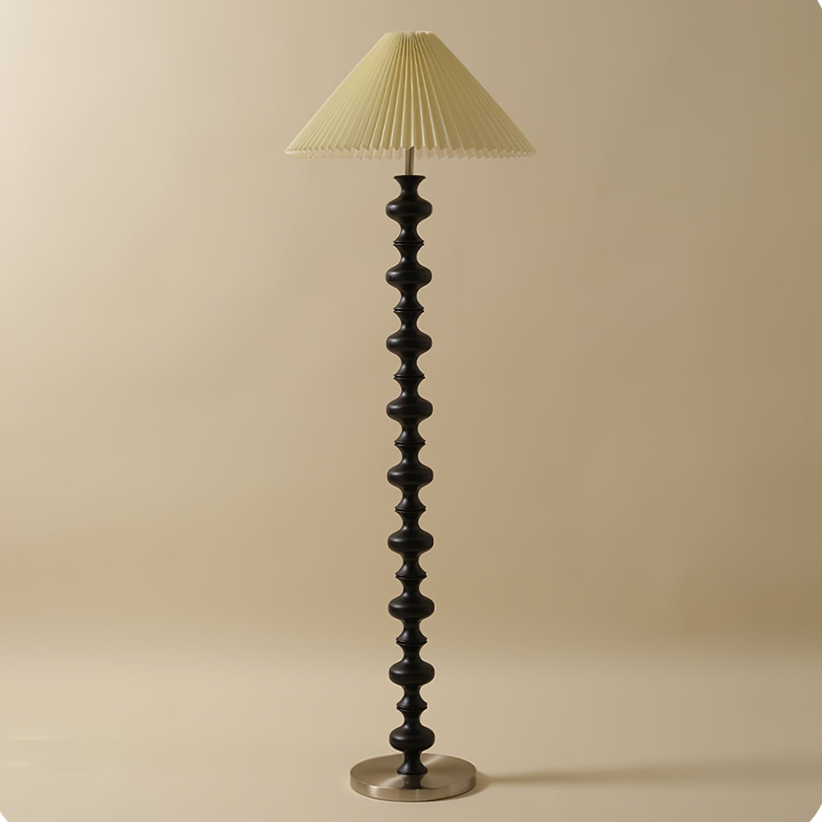 Sculpted Rhythm Wood Floor Light, Floor Lamp, detail 12