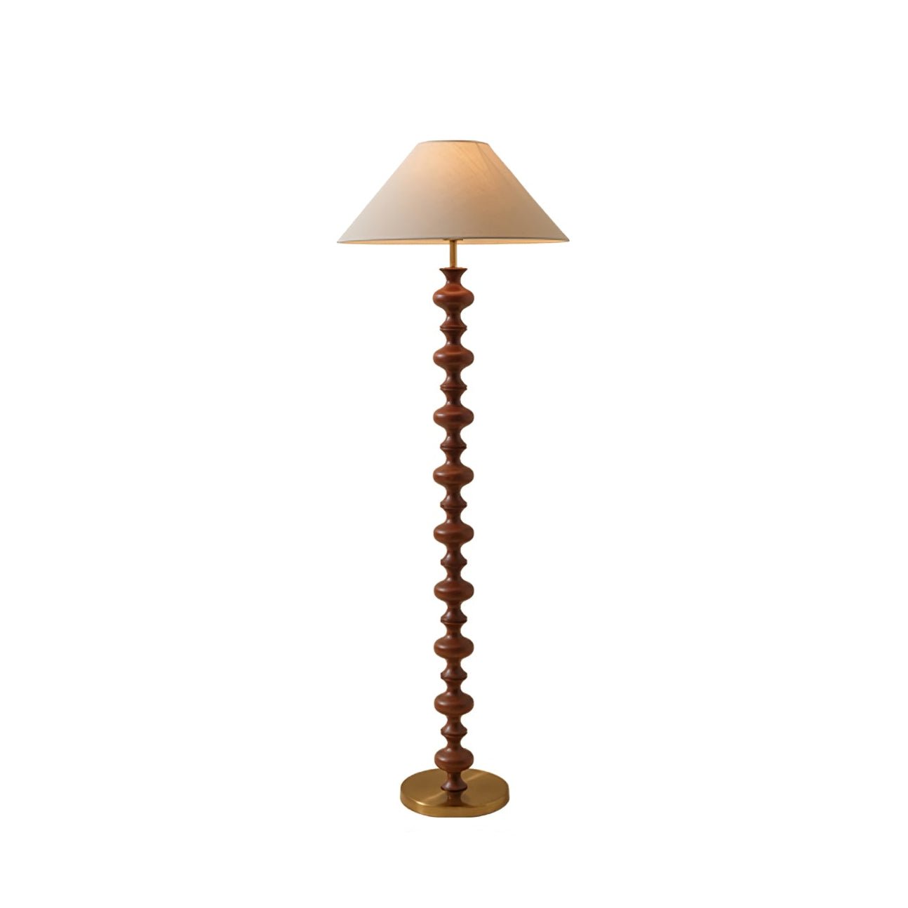 Sculpted Rhythm Wood Floor Light, Floor Lamp, detail 13
