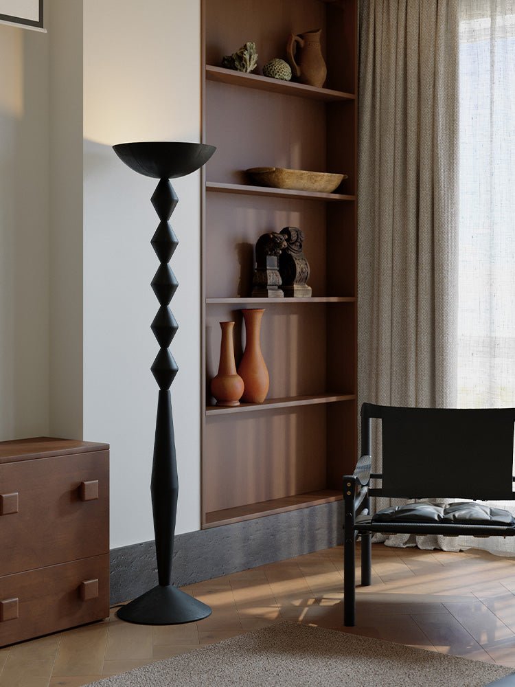 Sculptural Geometric Stack Floor Light, Floor Lamp, detail 3