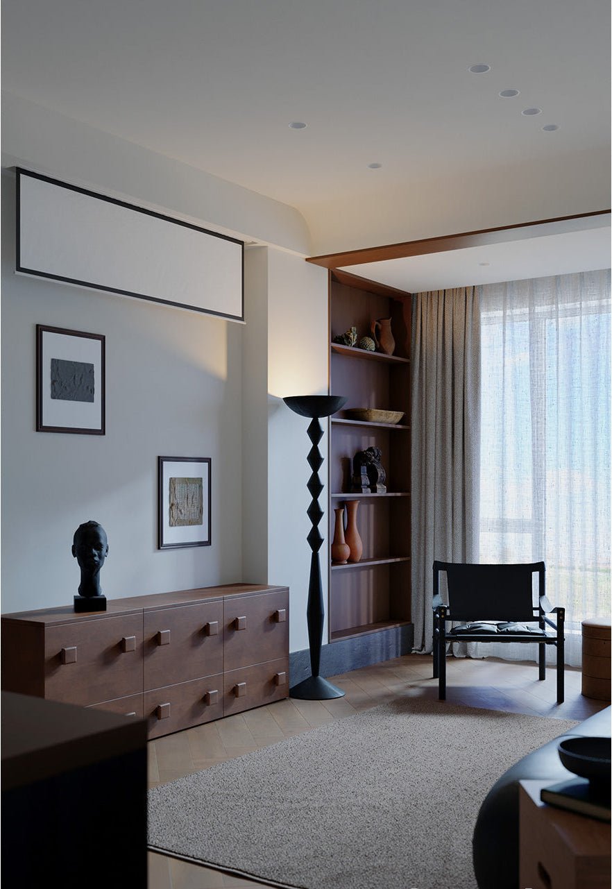 Sculptural Geometric Stack Floor Light, Floor Lamp, detail 4