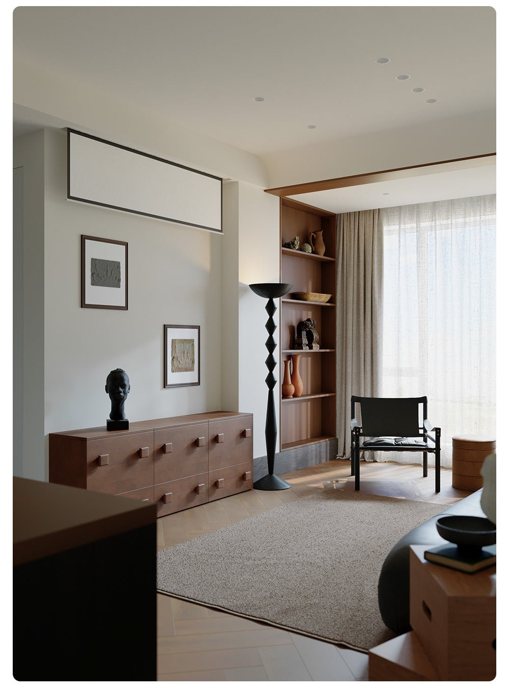 Sculptural Geometric Stack Floor Light, Floor Lamp, detail 8