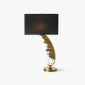 Sculptural Table Light, Bedside Table Lamp, Metal, ∅ 14.9″ x H 28.3″