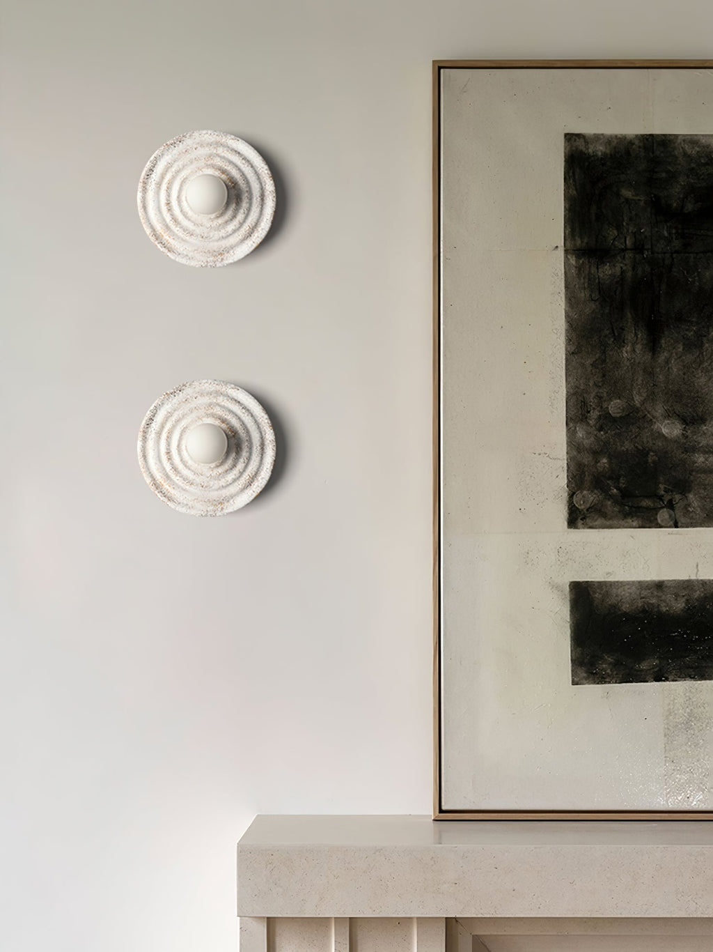 Seashell Resin Wall Light, Hardwired Wall Sconce, detail 18