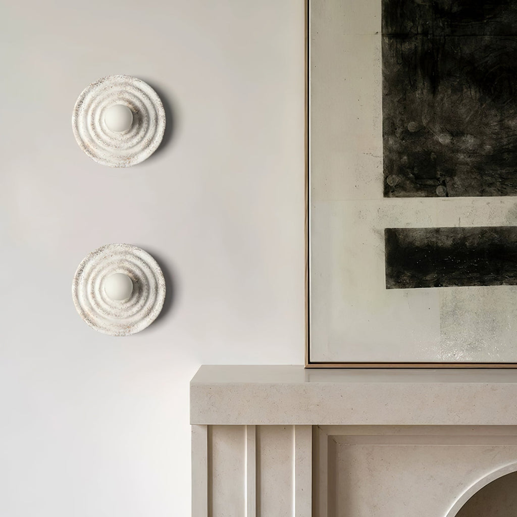 Seashell Resin Wall Light, Hardwired Wall Sconce, detail 17