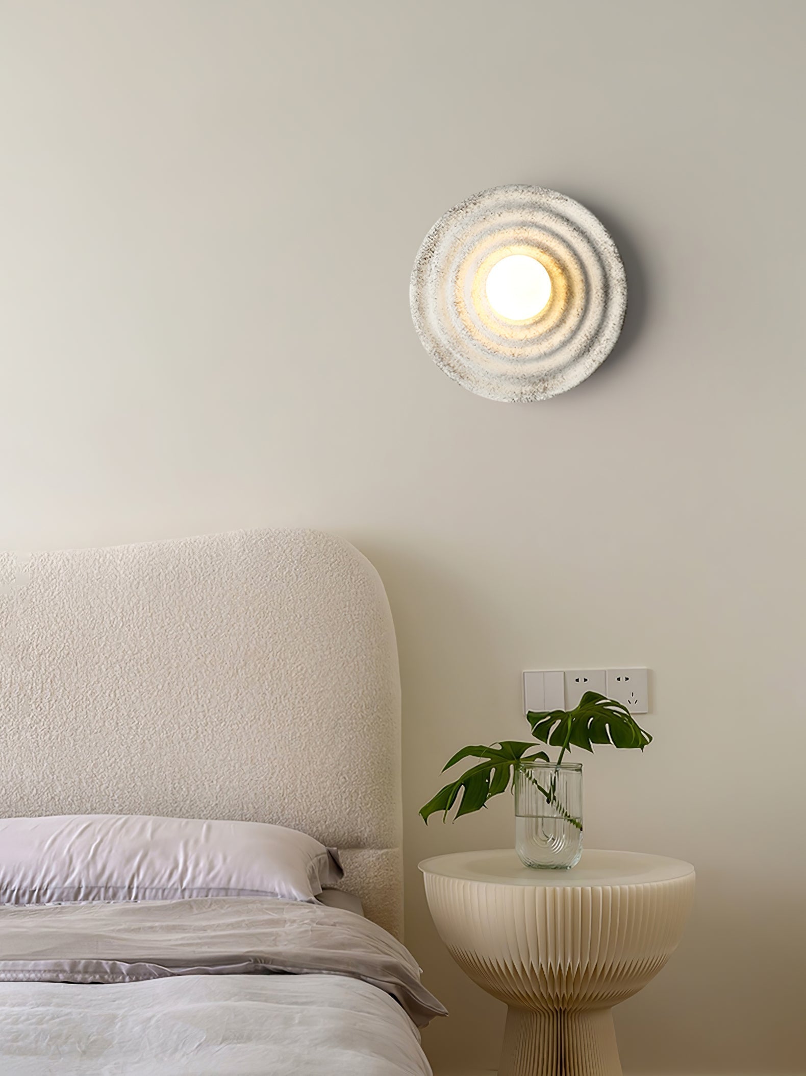 Seashell Resin Wall Light, Hardwired Wall Sconce, detail 15