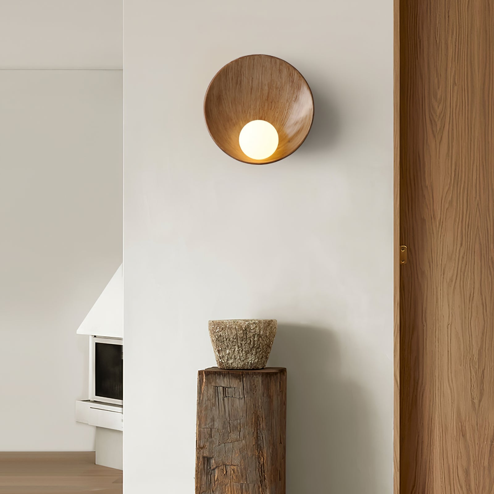 Seashell Resin Wall Light, Hardwired Wall Sconce, detail 12