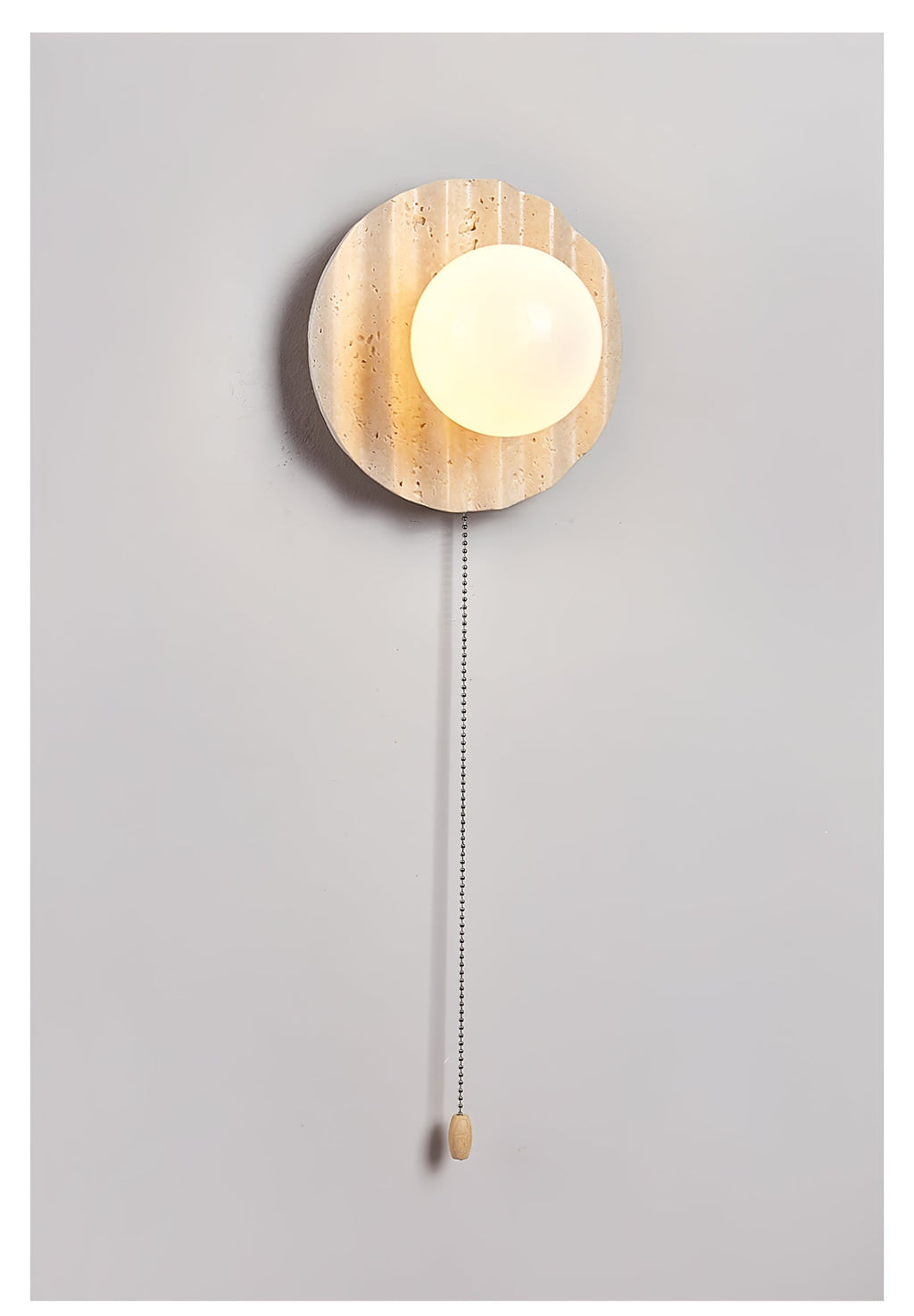Selorar Travertine Wall Light, Hardwired Wall Sconce, detail 8