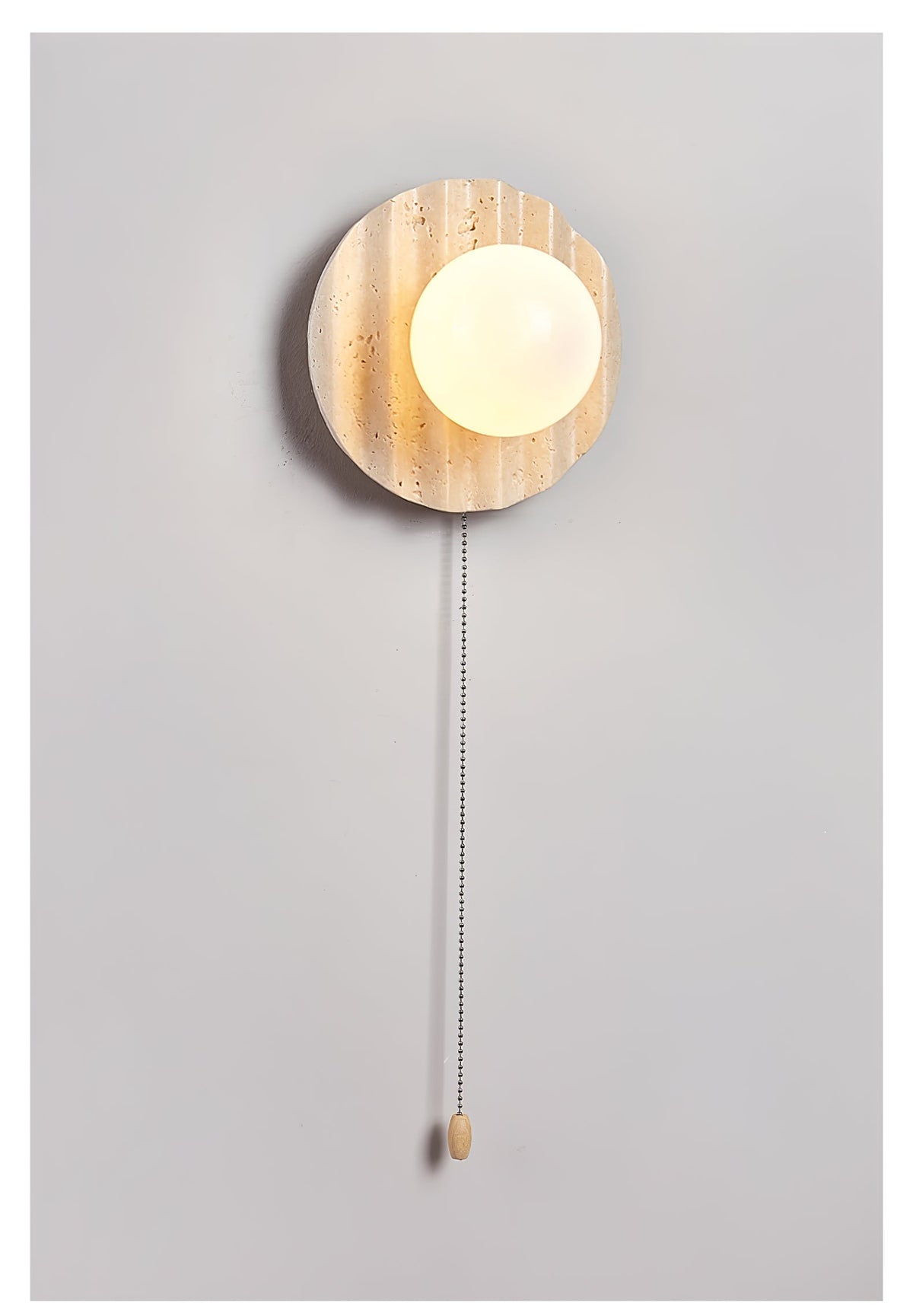 Selorar Travertine Wall Light, Hardwired Wall Sconce, detail 8