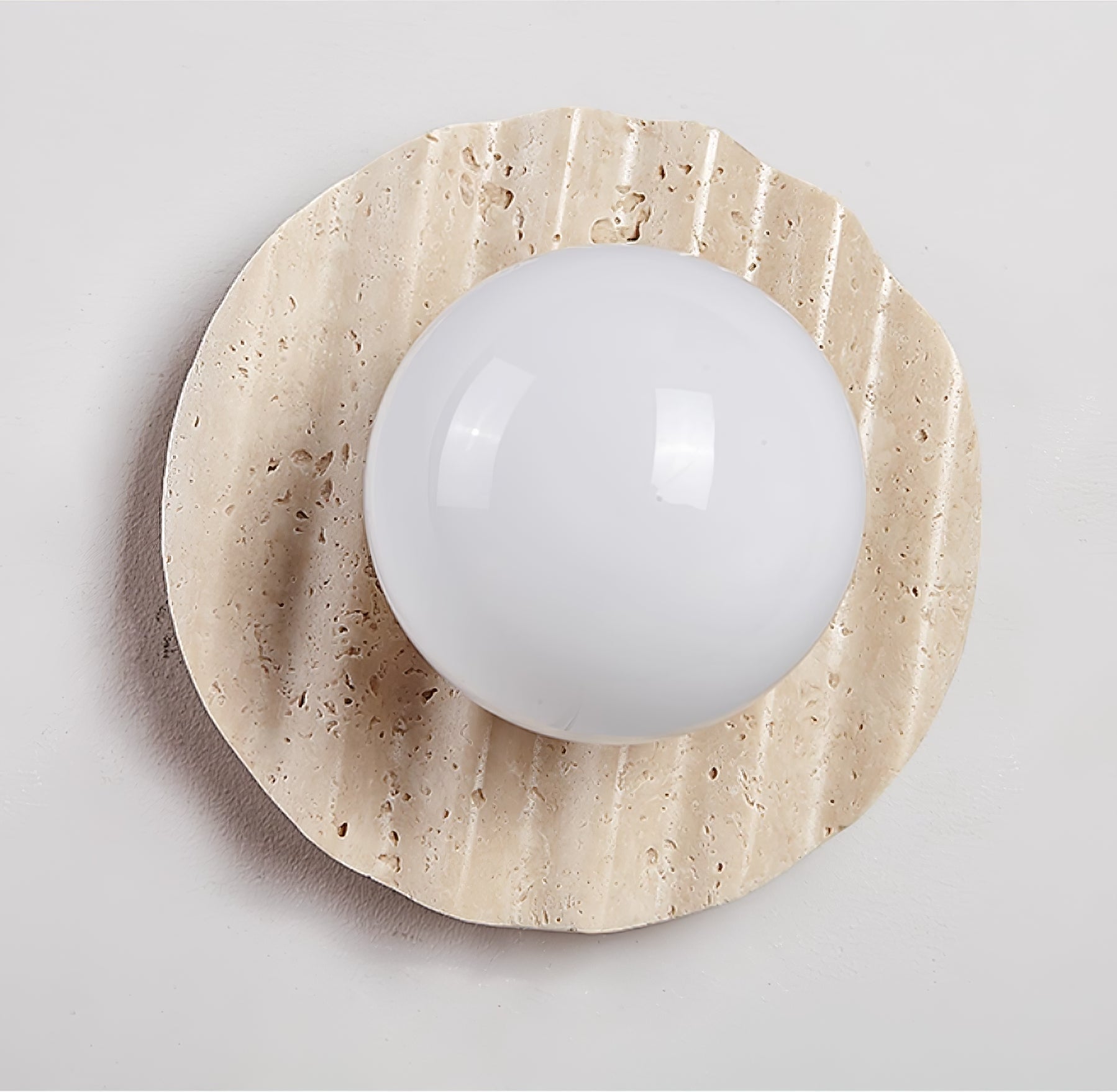 Selorar Travertine Wall Light, Hardwired Wall Sconce, detail 6