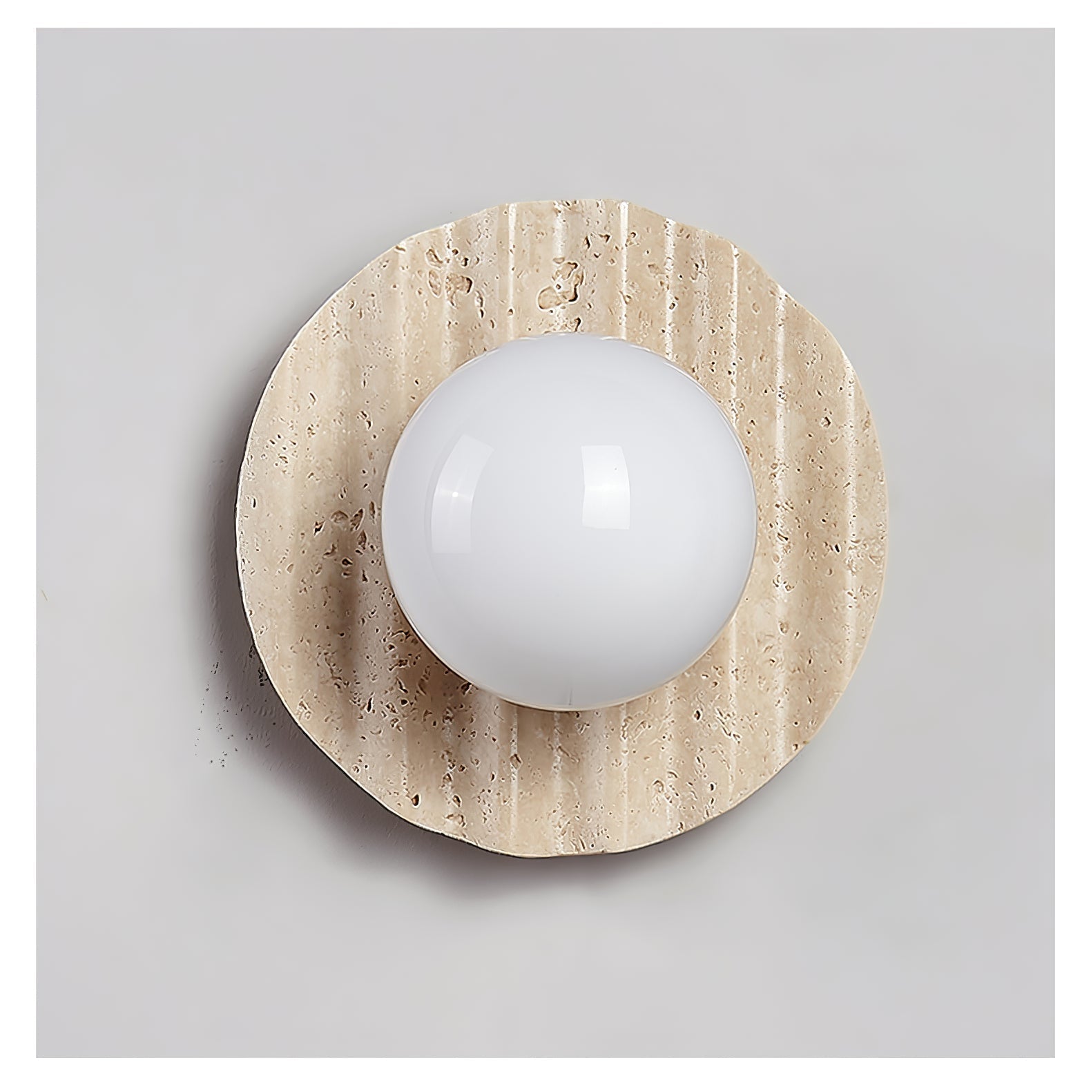 Selorar Travertine Wall Light, Hardwired Wall Sconce, detail 7