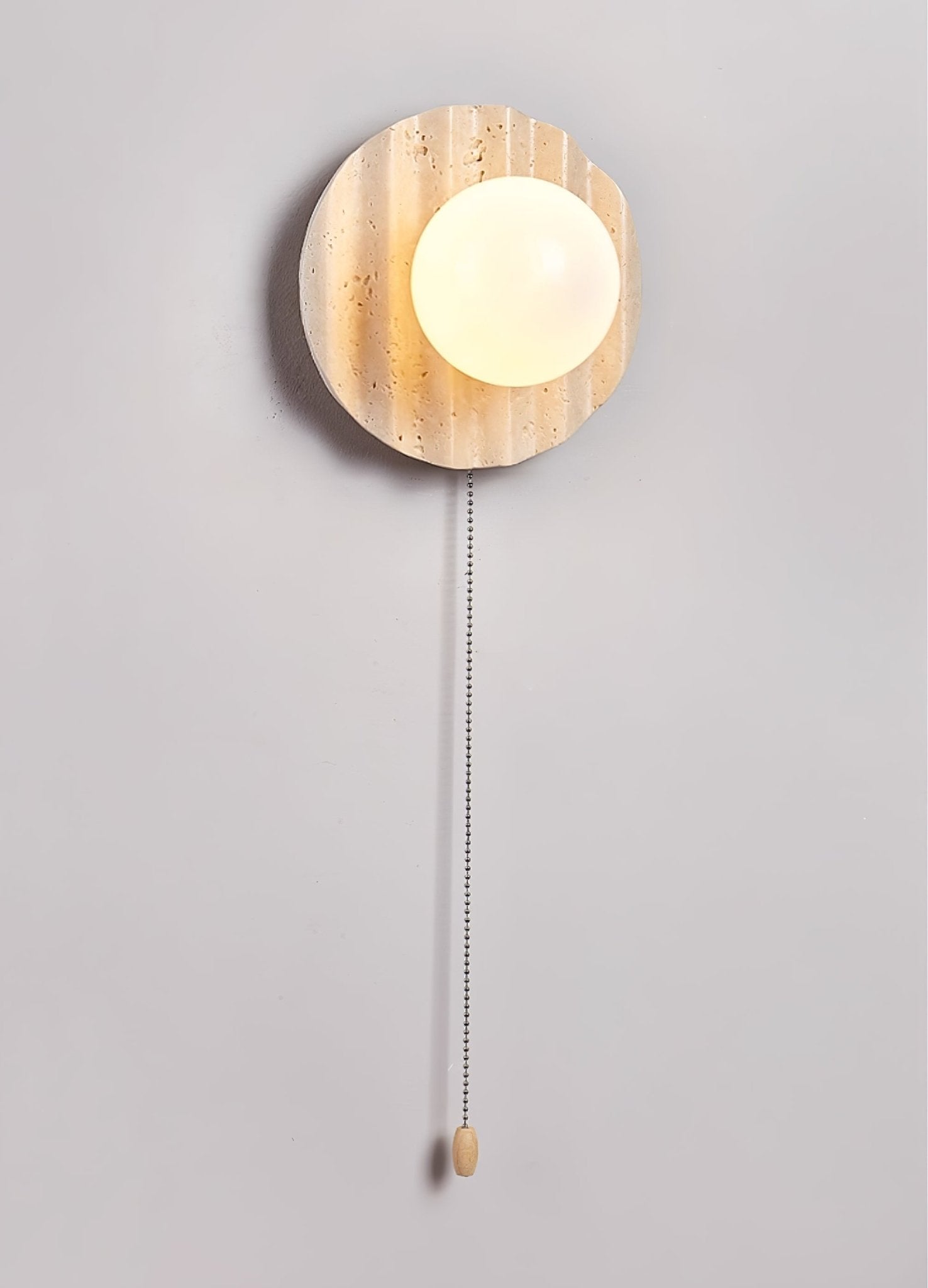 Selorar Travertine Wall Light, Hardwired Wall Sconce, detail 12