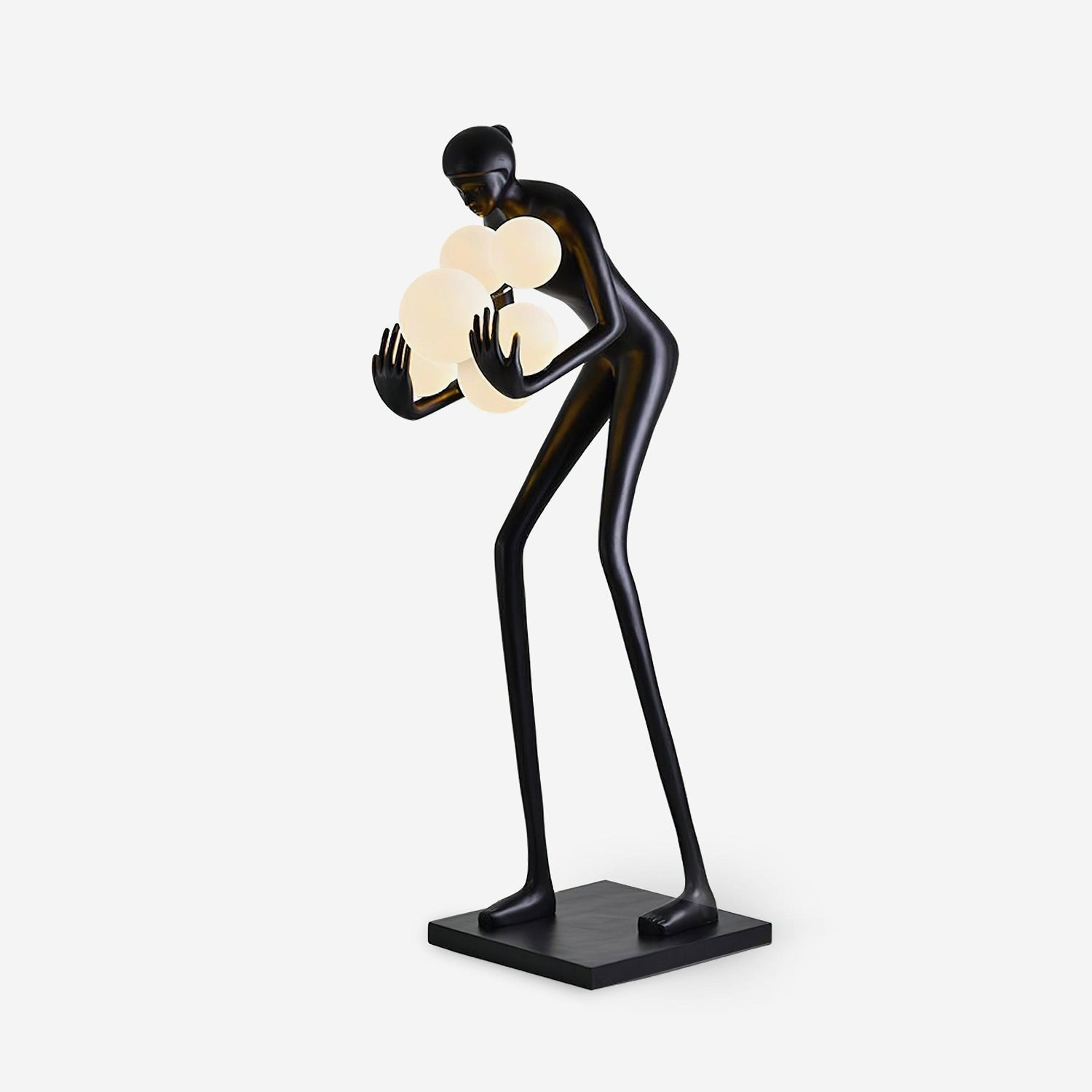 Sentinel Sculpture Floor Light, Floor Lamp, Metal, ∅ 23.6″ x H 70.8″