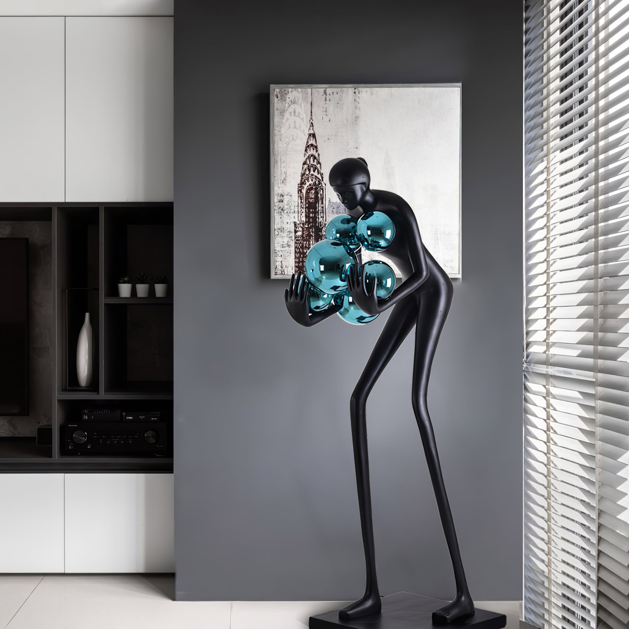 Sentinel Sculpture Floor Light, Floor Lamp, detail 5