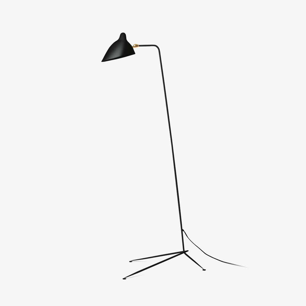 Serge Mouille Floor Light, Floor Lamp, Metal, L 79cm x W 51cm x H 32cm