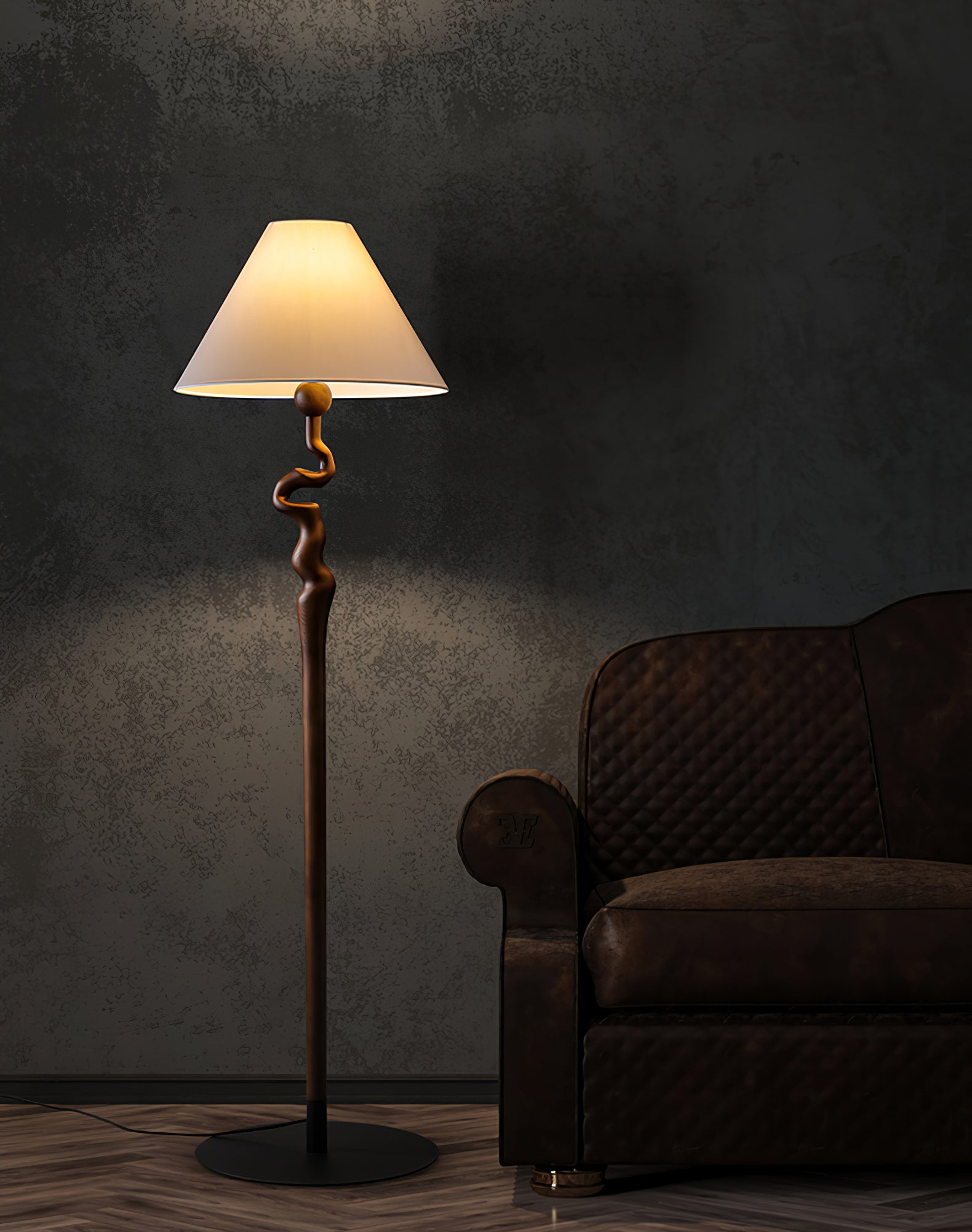 Serpentine Twist Floor Light, Floor Lamp, detail 13