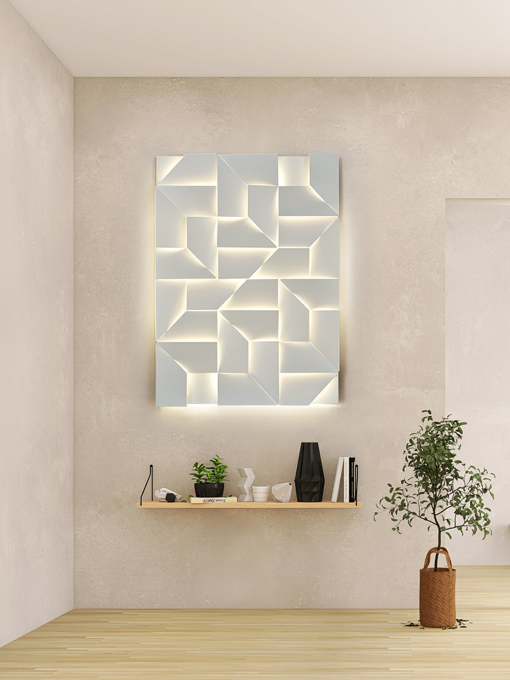 Shadows Grand Wall-mounted Light Wall Light - L 23.6 x W 23.6 Metal, Hardwired Wall Sconce, detail 113