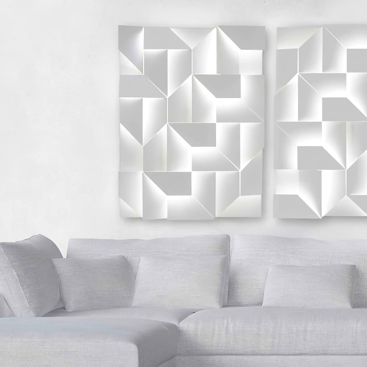 Shadows Grand Wall-mounted Light Wall Light - L 23.6 x W 23.6 Metal, Hardwired Wall Sconce, detail 115