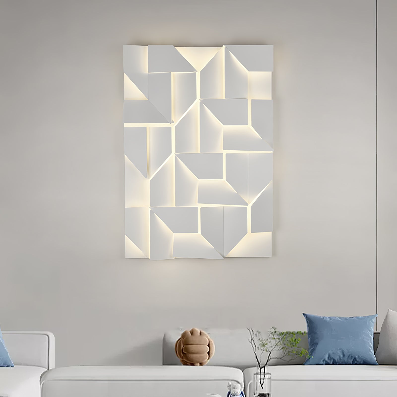 Shadows Grand Wall-mounted Light Wall Light - L 23.6 x W 23.6 Metal, Hardwired Wall Sconce, detail 16