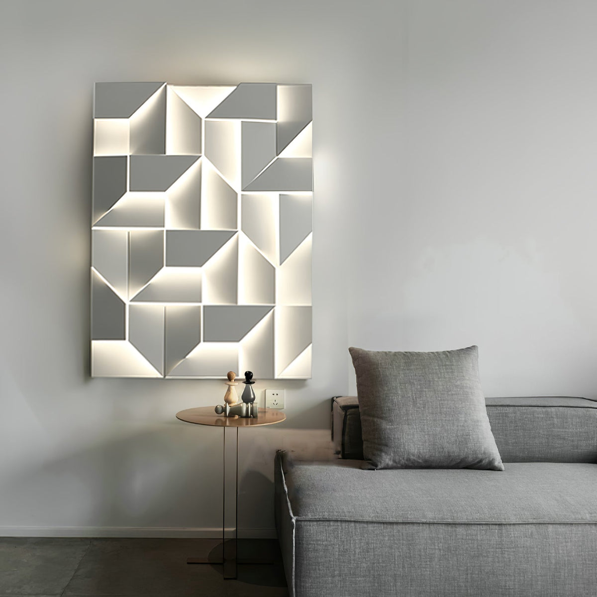 Shadows Grand Wall-mounted Light Wall Light - L 15cm x H 45cm Metal, Hardwired Wall Sconce, detail 9