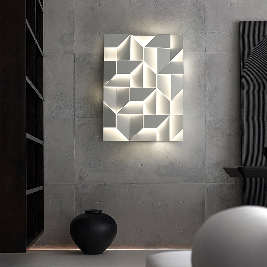Shadows Grand Wall-mounted Light Wall Light - L 15cm x H 45cm Metal, Hardwired Wall Sconce, detail 133