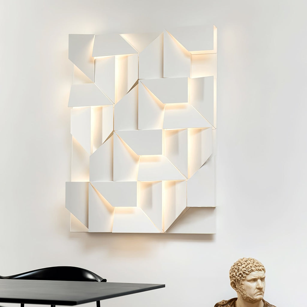 Shadows Grand Wall-mounted Light Wall Light - L 15cm x H 45cm Metal, Hardwired Wall Sconce, detail 98