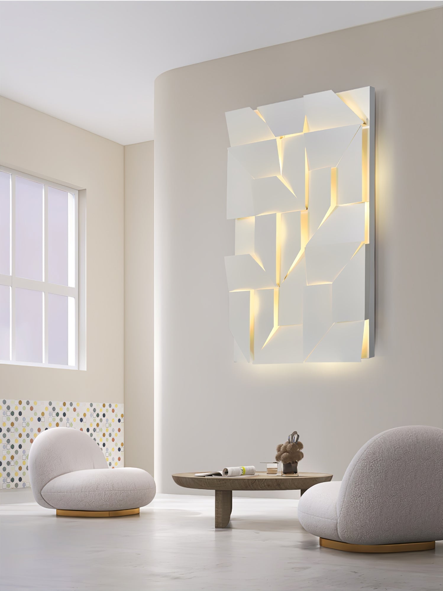 Shadows Rechargeable Grand Wall Light, Hardwired Wall Sconce, detail 145