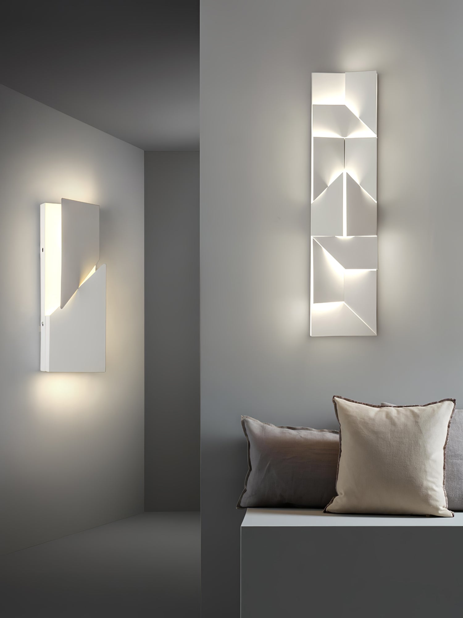 Shadows Grand Wall-mounted Light Wall Light - L 23.6 x W 23.6 Metal, Hardwired Wall Sconce, detail 148