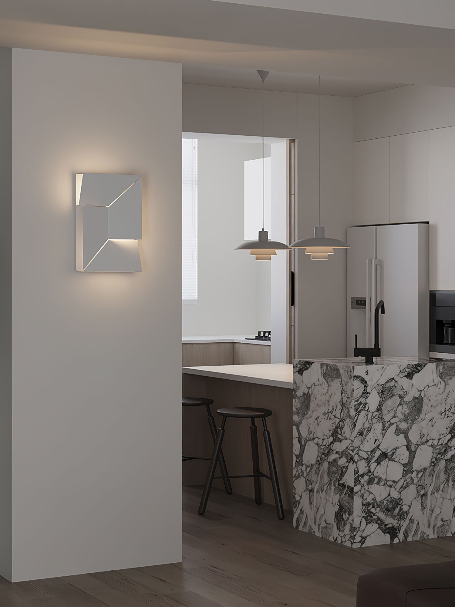 Shadows Rechargeable Grand Wall Light, Hardwired Wall Sconce, detail 86