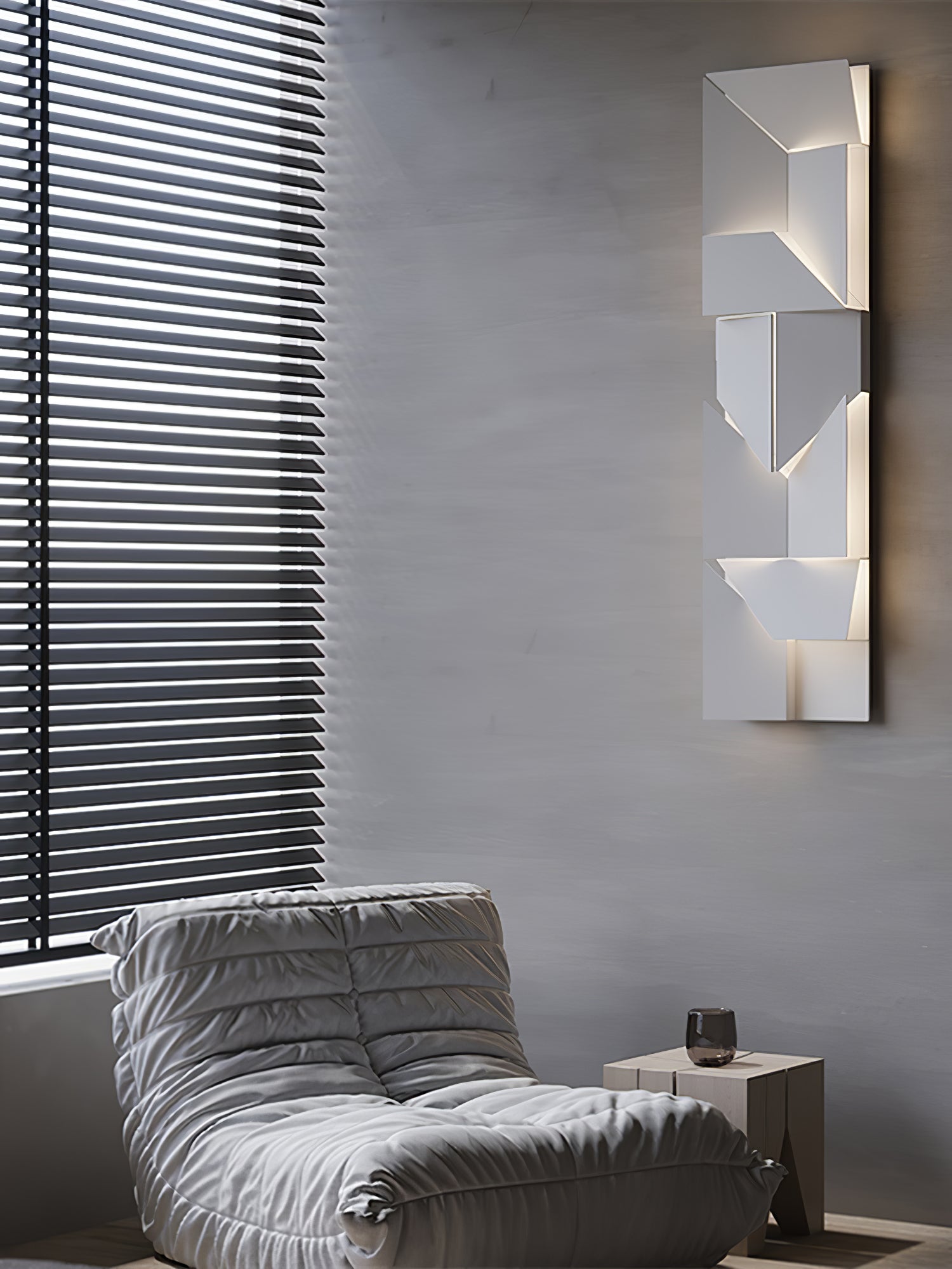 Shadows Grand Wall-mounted Light Wall Light - L 23.6 x W 23.6 Metal, Hardwired Wall Sconce, detail 102