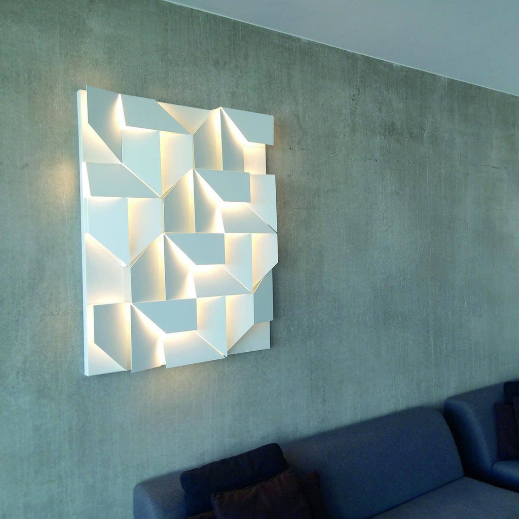 Shadows Grand Wall-mounted Light Wall Light - L 23.6 x W 23.6 Metal, Hardwired Wall Sconce, detail 30