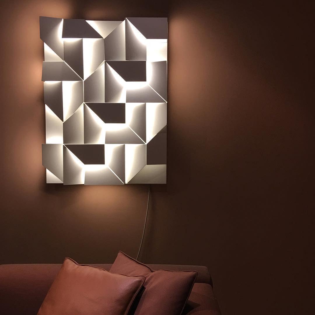 Shadows Grand Wall-mounted Light Wall Light - L 15cm x H 45cm Metal, Hardwired Wall Sconce, detail 33