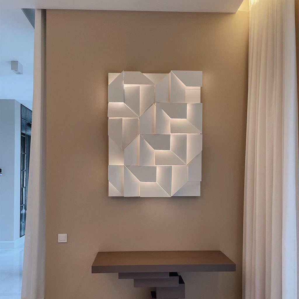Shadows Grand Wall-mounted Light Wall Light - L 15cm x H 45cm Metal, Hardwired Wall Sconce, detail 37