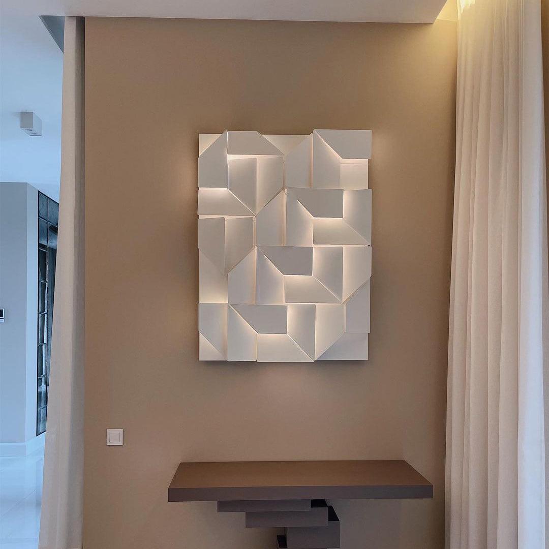 Shadows Grand Wall-mounted Light Wall Light - L 15cm x H 45cm Metal, Hardwired Wall Sconce, detail 37