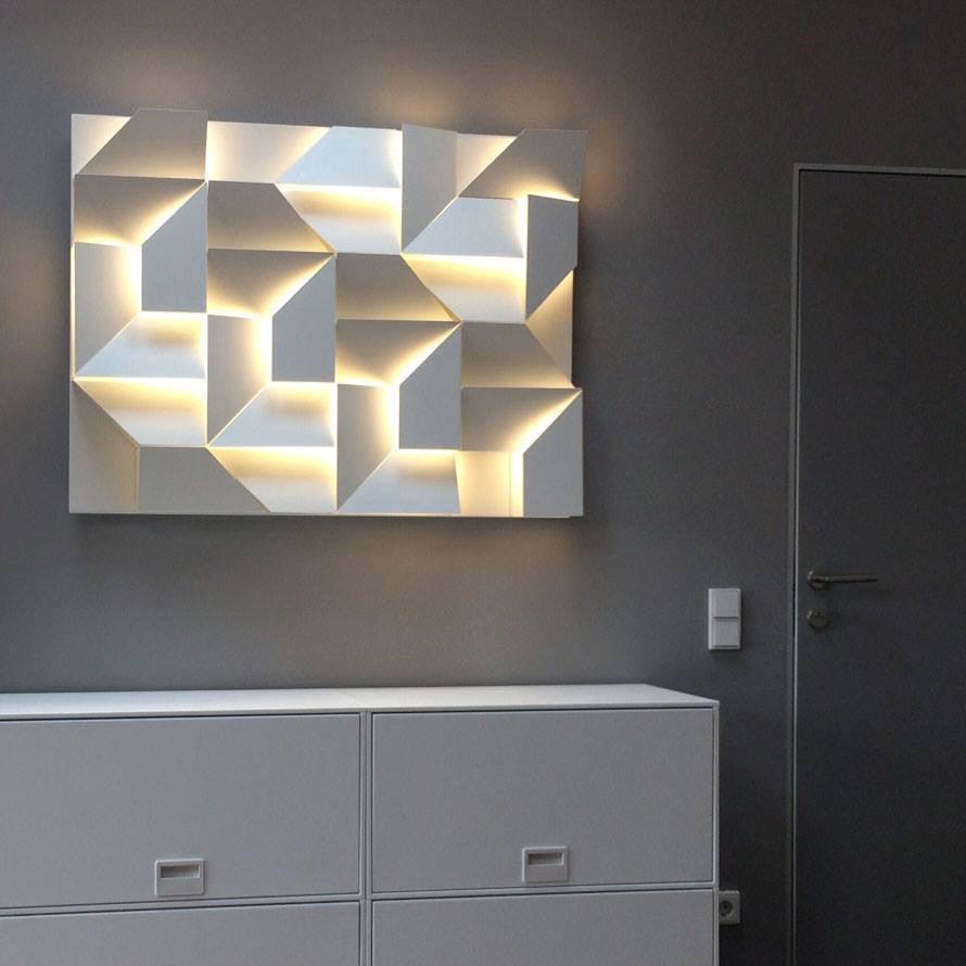 Shadows Grand Wall-mounted Light Wall Light - L 15cm x H 45cm Metal, Hardwired Wall Sconce, detail 16