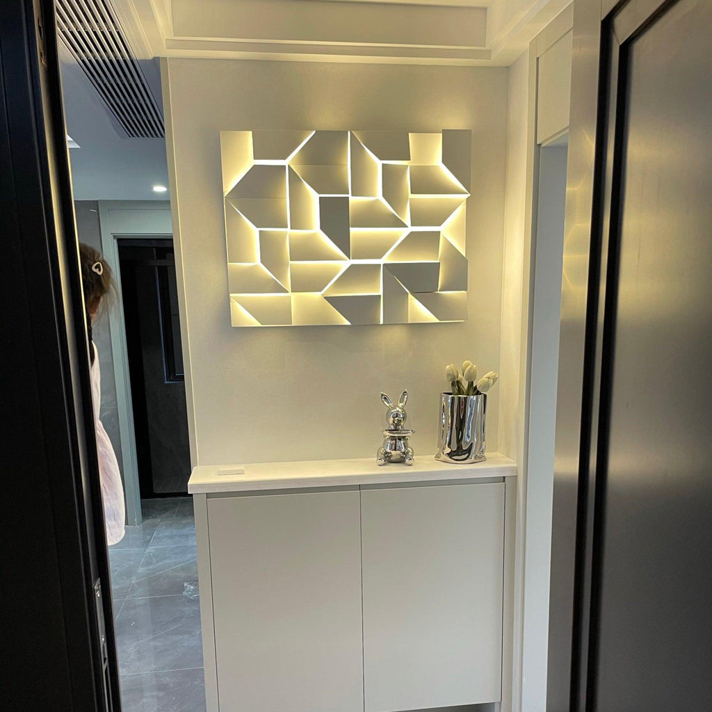Shadows Grand Wall-mounted Light Wall Light - L 23.6 x W 23.6 Metal, Hardwired Wall Sconce, detail 44