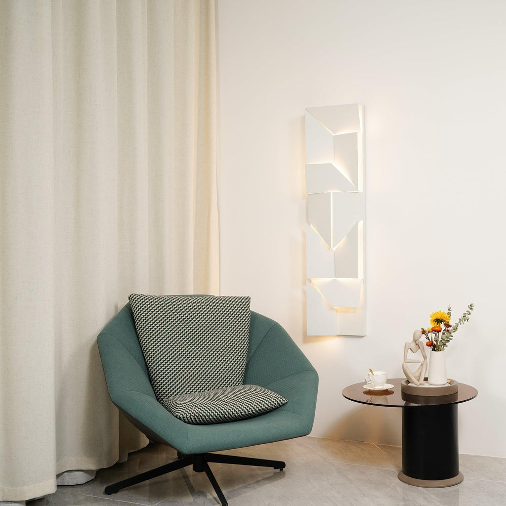 Shadows Grand Wall-mounted Light Wall Light - L 15cm x H 45cm Metal, Hardwired Wall Sconce, detail 15
