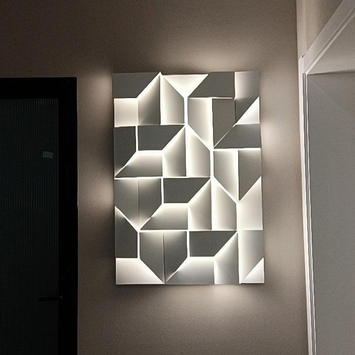 Shadows Grand Wall-mounted Light Wall Light - L 15cm x H 45cm Metal, Hardwired Wall Sconce, detail 49
