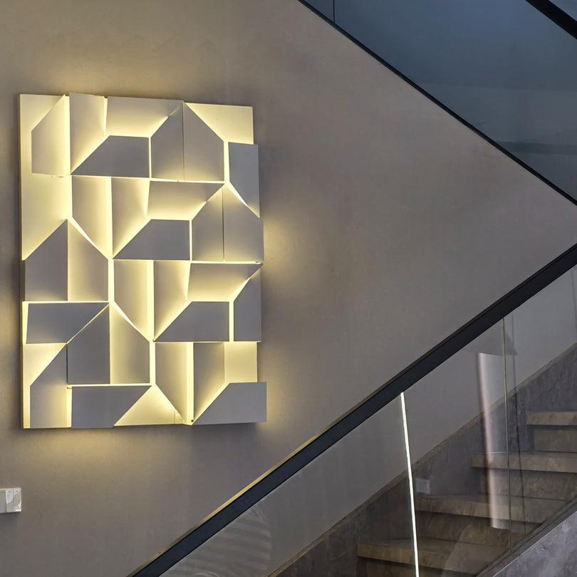 Shadows Grand Wall-mounted Light Wall Light - L 23.6 x W 23.6 Metal, Hardwired Wall Sconce, detail 51