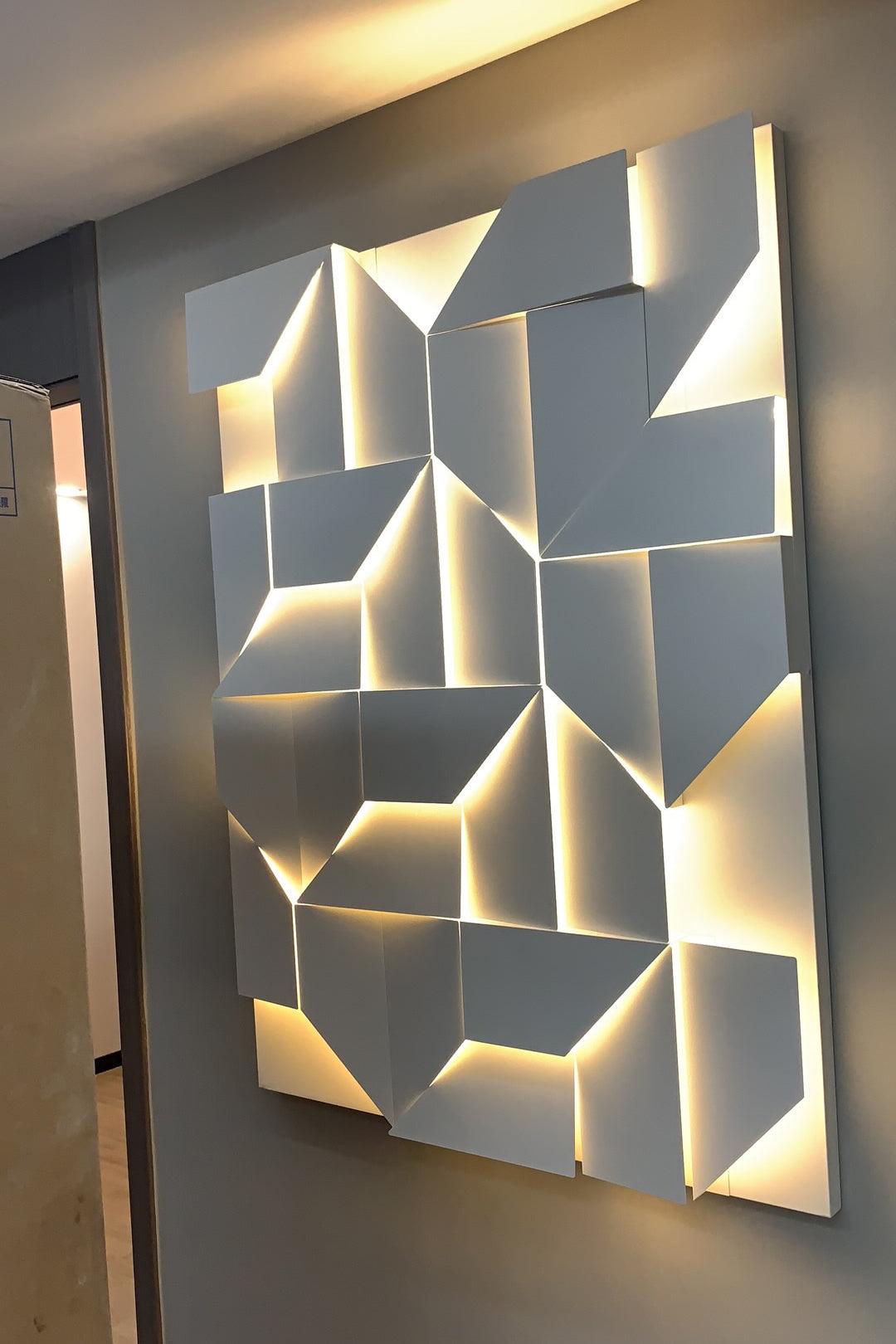 Shadows Grand Wall-mounted Light Wall Light - L 23.6 x W 23.6 Metal, Hardwired Wall Sconce, detail 57